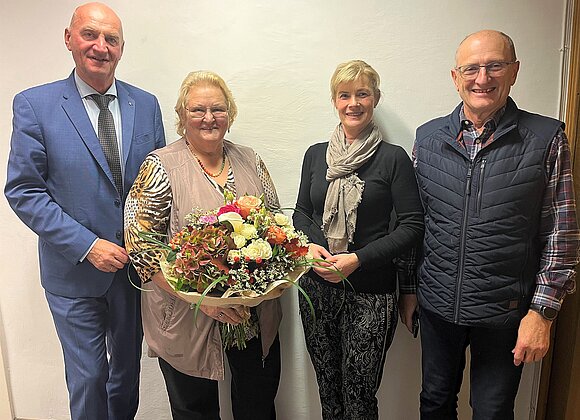 v.l.n.r.: Landesrat Christian Dörfel, Hildegard Baumgartner, Labg. Doris Staudinger, SB-BO-Stellvertreter Franz Henzinger